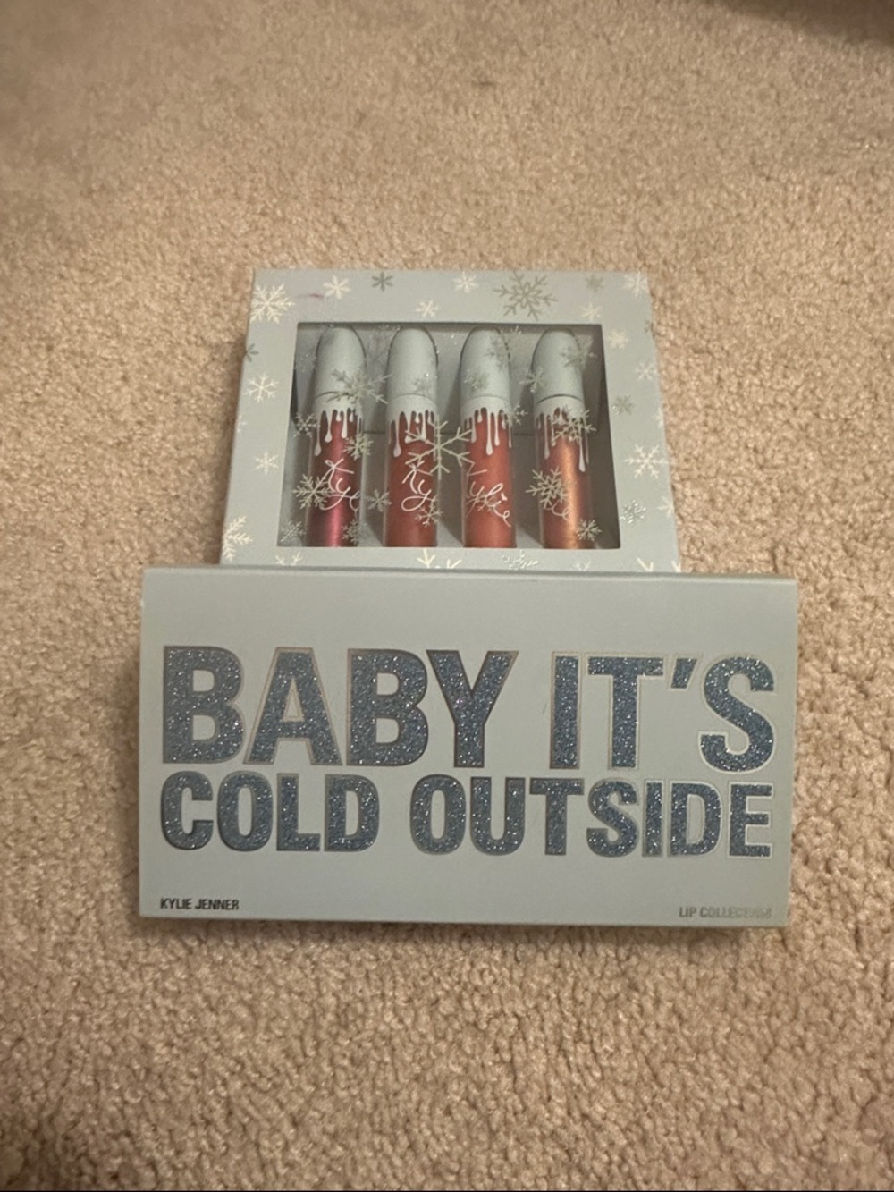 Kylie Cosmetics Baby It's Cold Outside Lip Collection - Silver & Red Tones